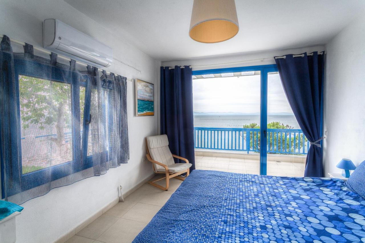 Navy Greece Villa With Swimming Pool & Sea View Makrygialos Exterior photo