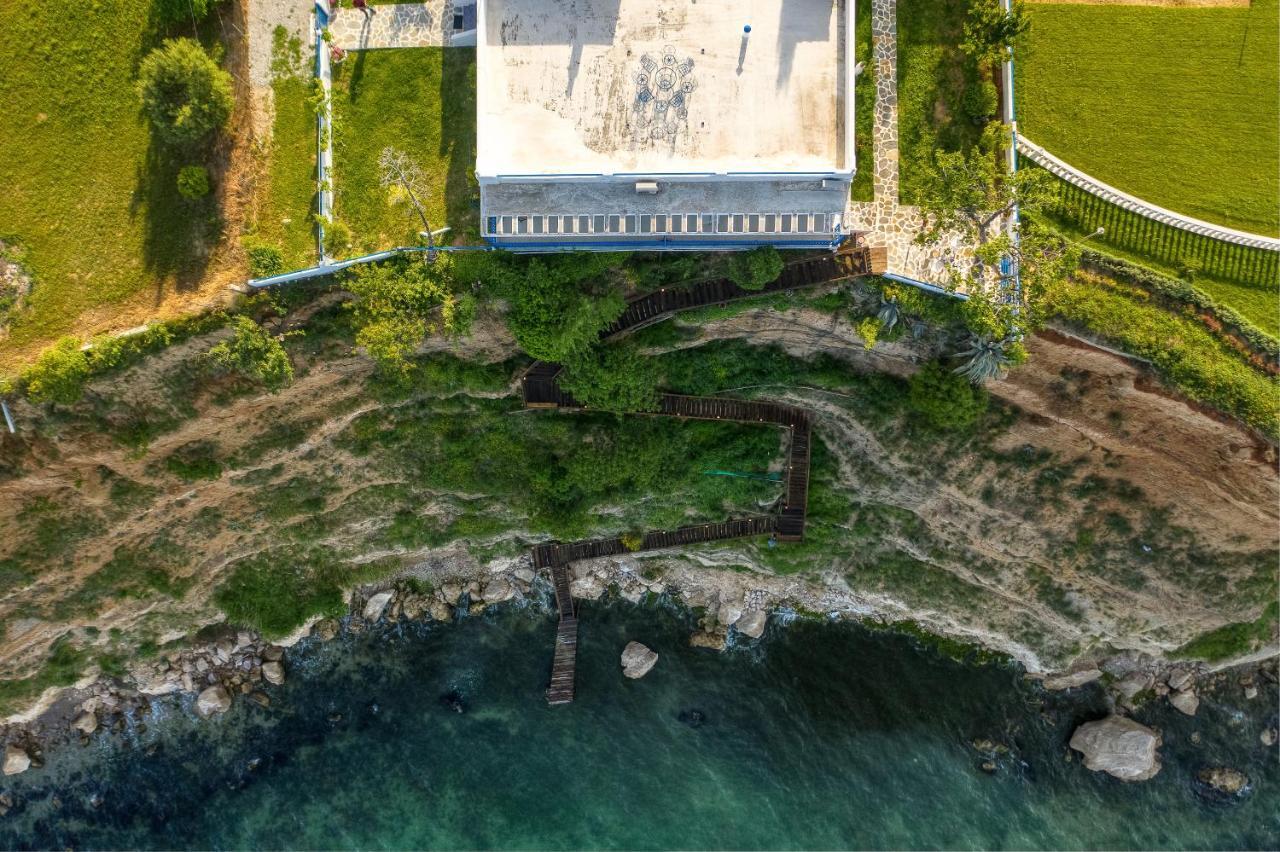 Navy Greece Villa With Swimming Pool & Sea View Makrygialos Exterior photo