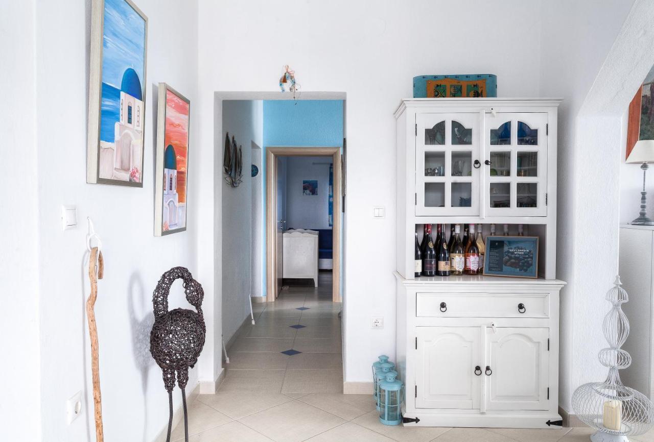 Navy Greece Villa With Swimming Pool & Sea View Makrygialos Exterior photo