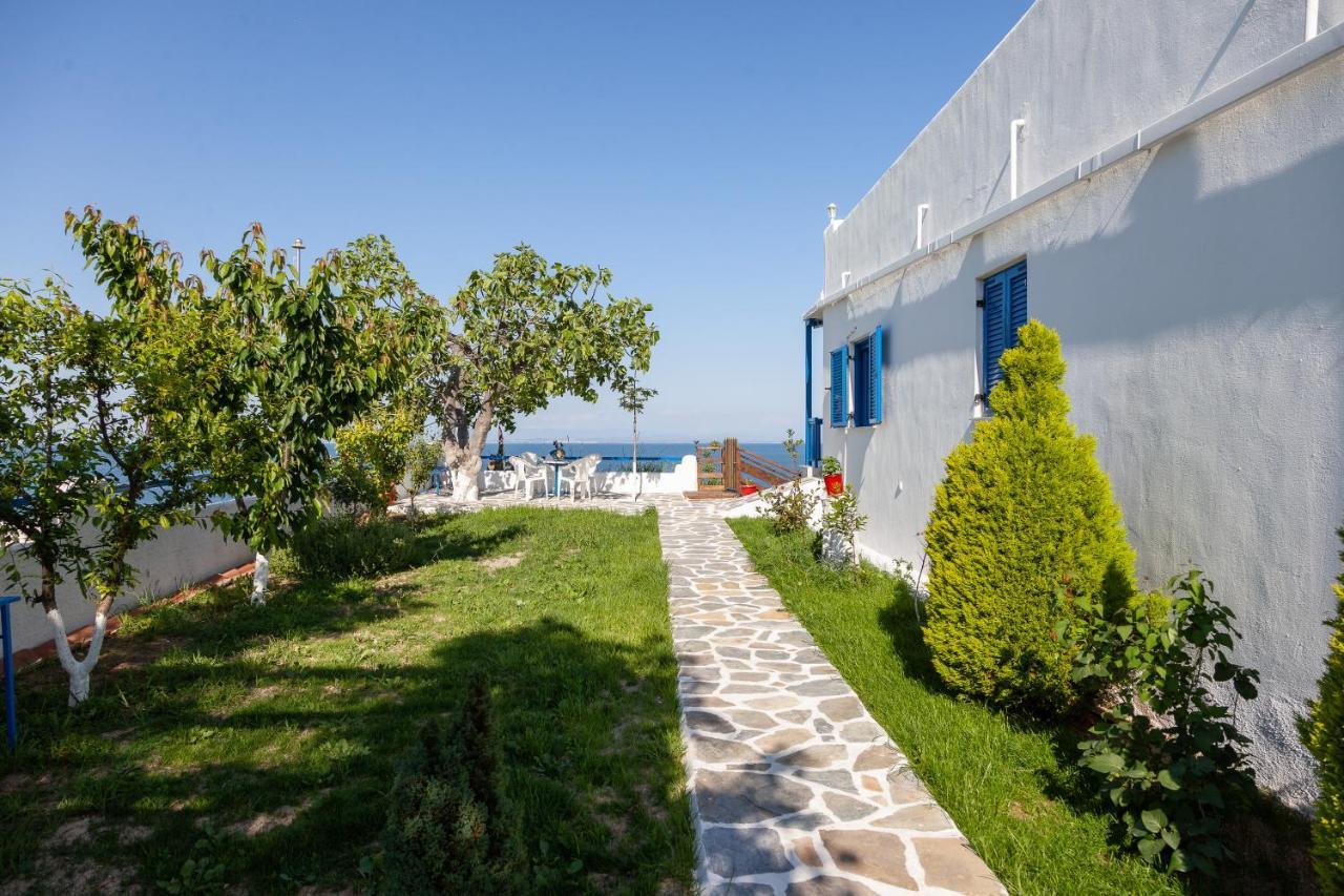 Navy Greece Villa With Swimming Pool & Sea View Makrygialos Exterior photo
